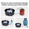 Electronic Ignition High-Power Burner 7-Core Portable Stove Camping Stove  Tourist Use