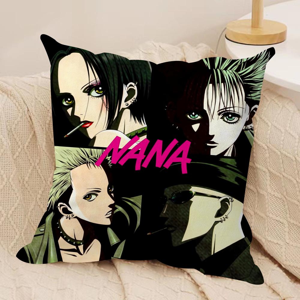 Arrival N-Nana Anime Cushion Cover Soft Plush Double-Sided Printed Sofa Pillow Cushion Cover | Cozy All-Season Decor Gift