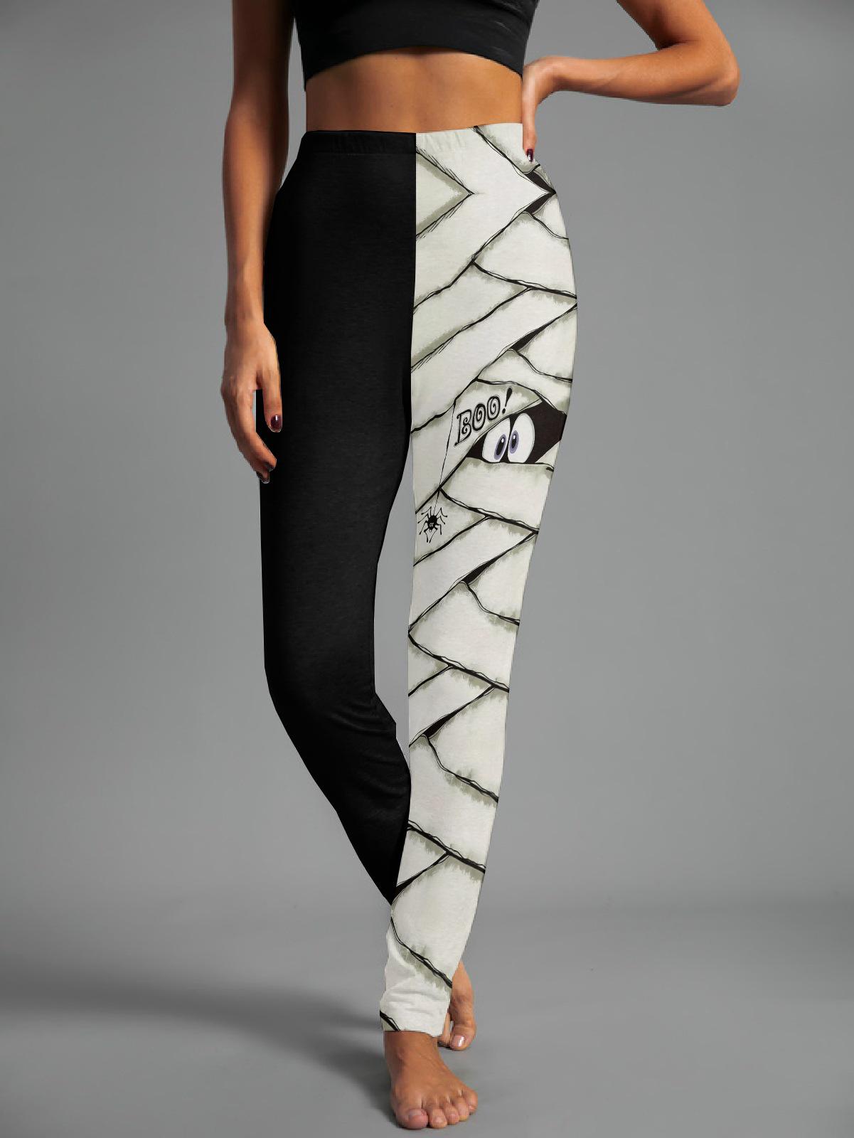 

2026 Леггинсы женские облегающего кроя на Хэллоуин: Универсальная 3D-печать, Удобная и Модная Large