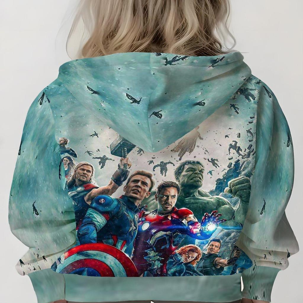 Boys and Girls 3D Printed Sports Fashion Hoodie Casual Fashion Comfortable Hoodie