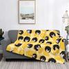 Aizawa In A Sleeping Bag Pattern My Hero Academia Blanket Flannel Print Multifunction Warm Throw Blanket for Bed Car Rug Piece