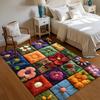 Dywanik Miękki Antypoślizgowy 3D Filcowy Kwiatowy Patchwork Mata Podłogowa do Przedpokoju Sypialni Salonu Pokoju Dziecięcego Wystrój Domu Prezent do Akademika