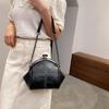 Harujio Gamaguchi Shoulder Bag, Women's, Gamaguchi Bag, Gothic Shoulder Bag, Black, Gothic Style, Mode Style, Dark, Korean Style, Stylish, Cute
