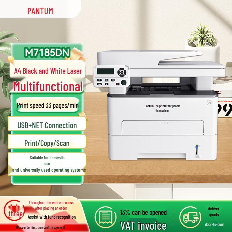Pantum A4 Black & White Laser Printers & Multifunction Devices CN plug (adapter included)