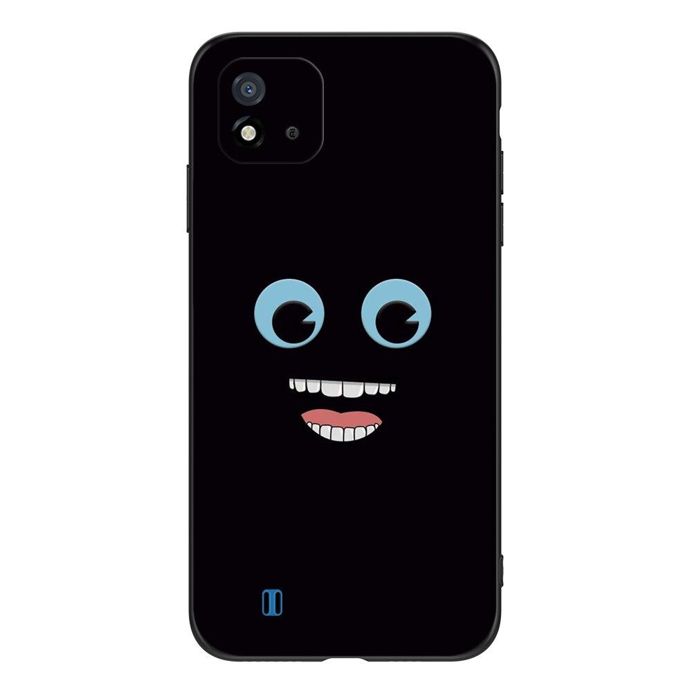 For Realme C11 2021 2020 Case Silicon Back Cover For OPPO RealmeC11 C 11 Case 6.5inch Black Tpu Case Cute Funy