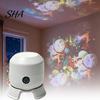 Rotating LED Projector Light Christmas Projection Light, 16 Patterns, 360 Degree Holiday Lamp Focus Adjustable Night with Remote, Ambient for