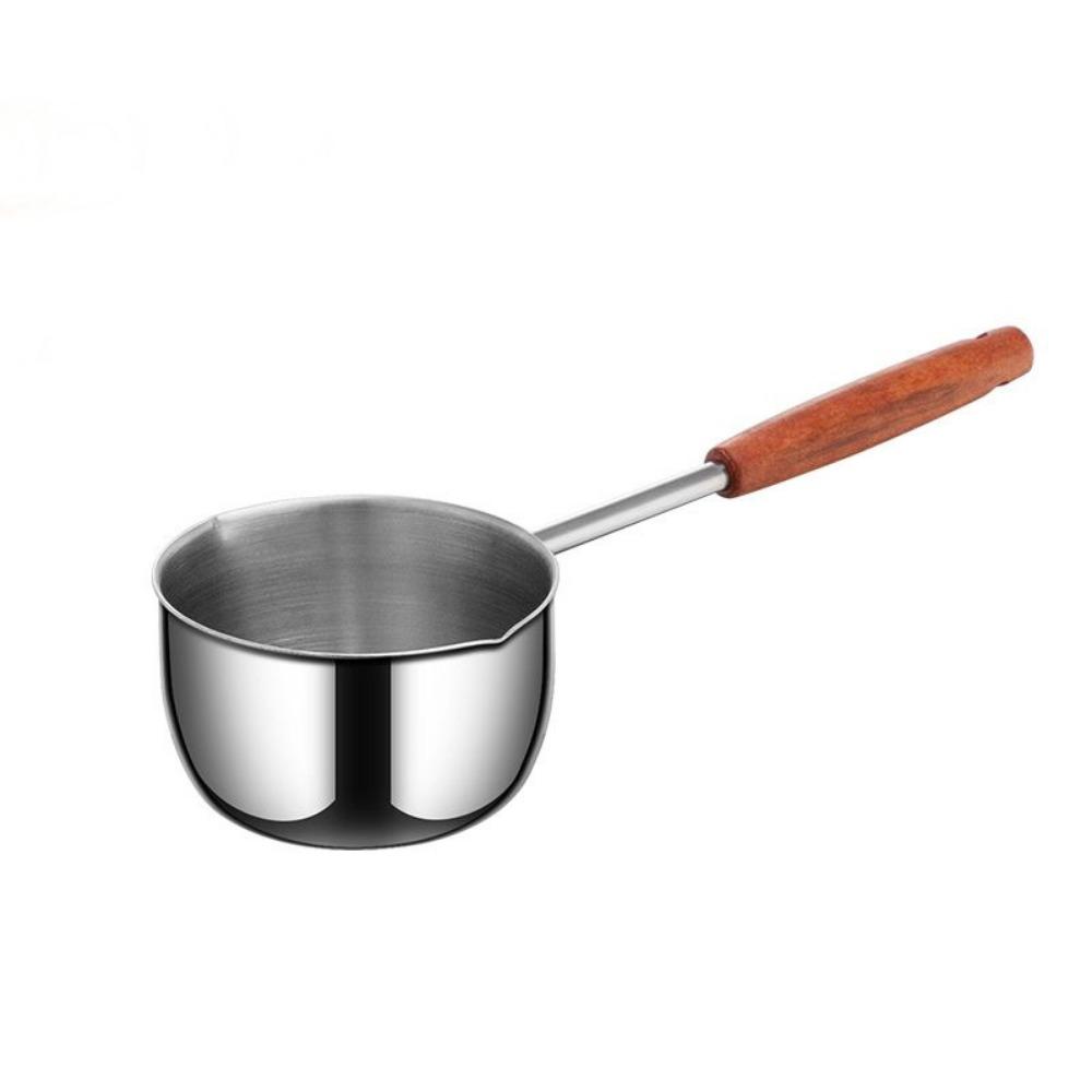 Stainless Steel Oil Splashing Small Pot Thickened Oil Pouring Spoon Mini Cooking Pot  Cooking Tools