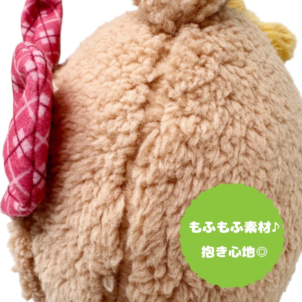 Hello Kitty and Ichigo Shimbun No. 645 Collaboration Pair of Plush Toys, Approx. 33cm