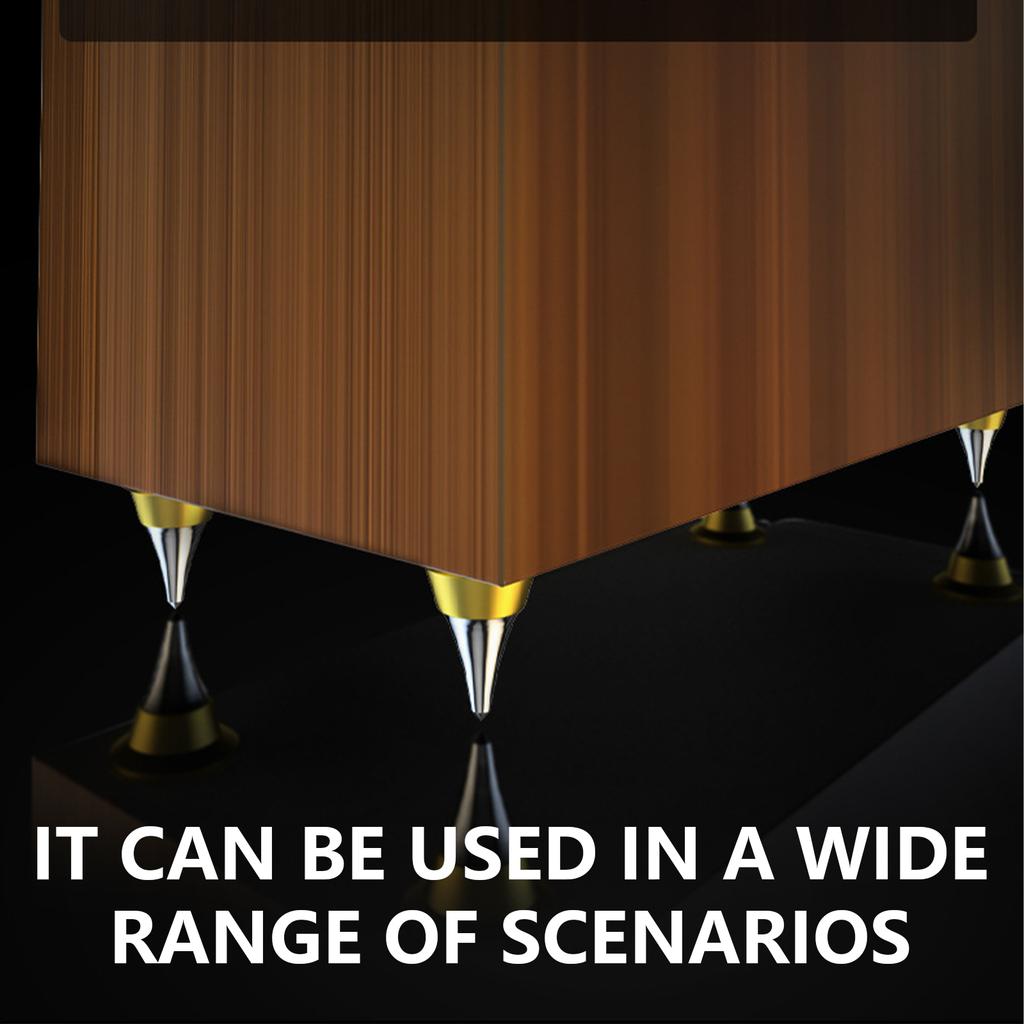 Aluminium-Lautsprecher-Spikes-Füße für verbesserte HiFi-Sound-Leistungen Vibrationsreduzierung Lautsprecher-Vibrationsdämpfer