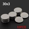 30x3mm Powerful Neodymium Magnet N35 NdfeB Permanent Magnetic imanes Round Super Strong Fridge Magnets DIY