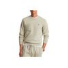 Polo Small Pony Logo Embroidered Round Neck Fleece Sweatshirt Men Sweatshirt Brown 710634932-013