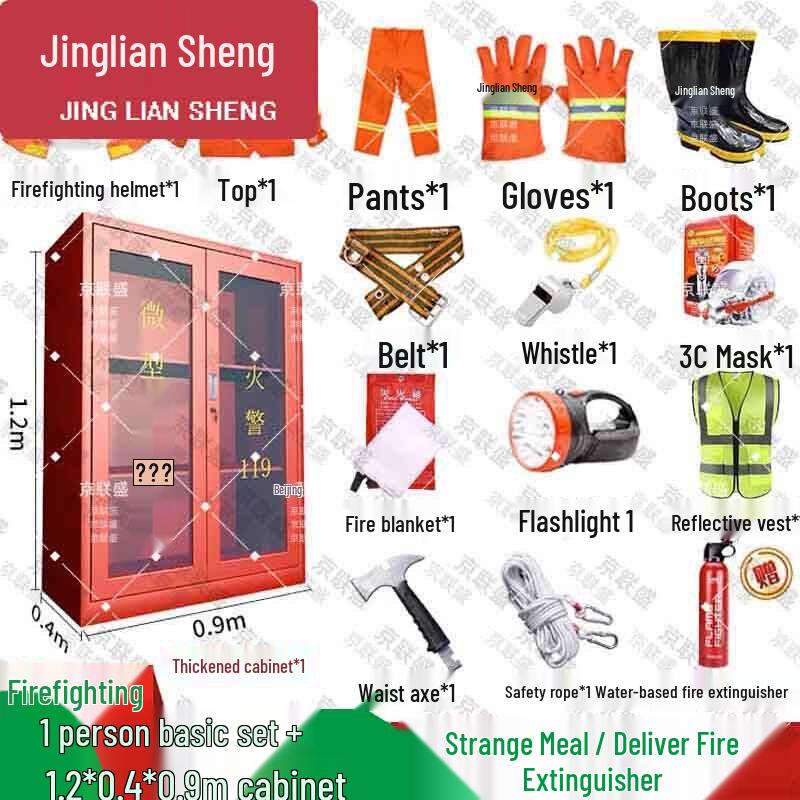 

Micro Fire Station Emergency Rescue Kit with Storage Cabinet