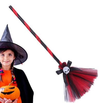 Kostium Wiedźmy na Halloween Miotła Kapelusz Wiedźmy Trzon Miotały Dla Dzieci Kostium Odgrywanie Ról Impreza Tematyczna Cosplay Kapelusz Wiedźmy Trzon Miotały Do Domu