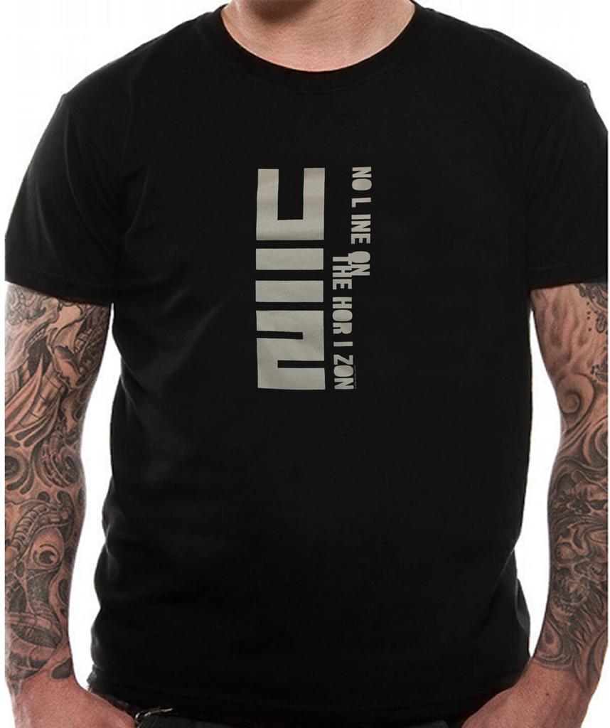 Oficjalny T-shirt U2 No Line On The Horizon Nowy Czarny