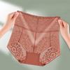 Sexy Spitzenunterwäsche für Damen Slips mit hohem Bund Geraffte, angehobene Gesäßbacken Ausgehöhlt Nahtlos Leichtgewichtige Plus Size Dreiecksslips