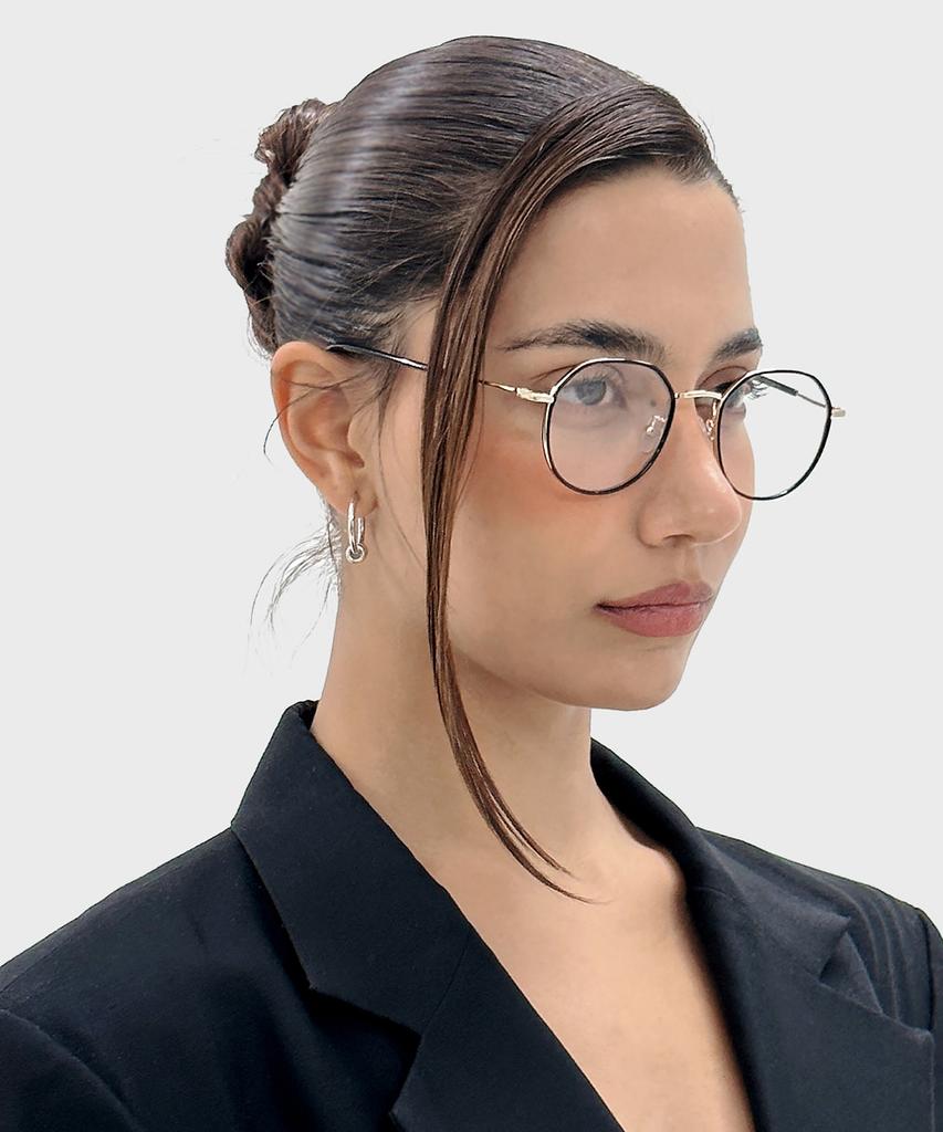 MAISON MASTER Heritage Round Glasses (Black Gold)