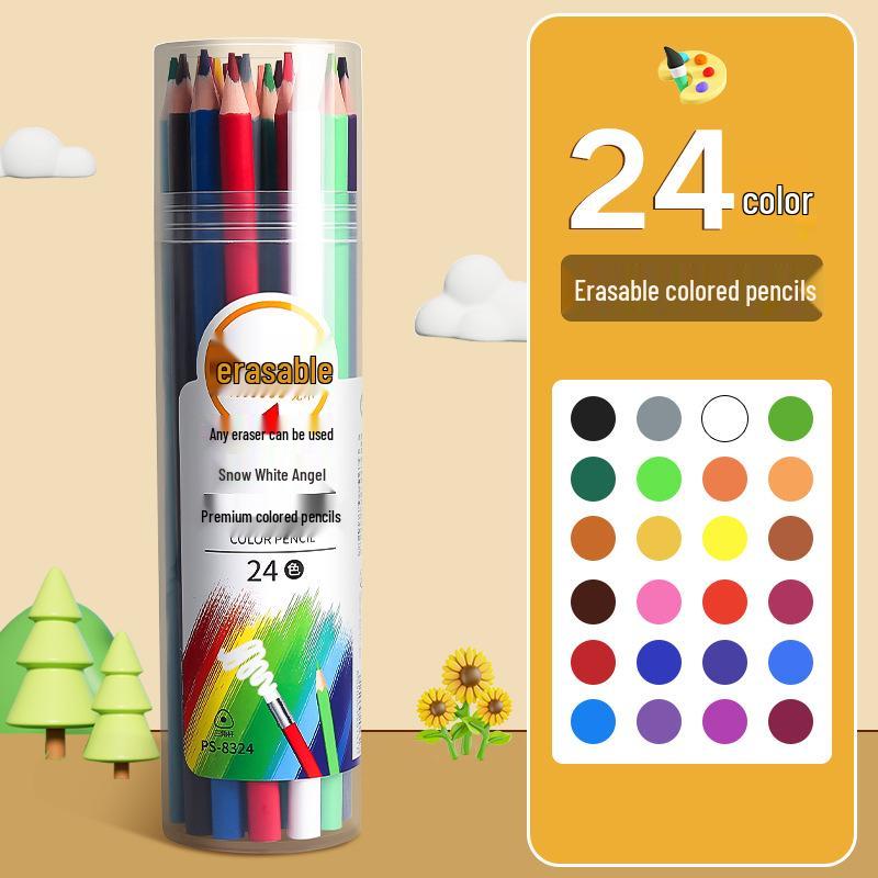 Erasable Colored Pencils & Pens Set - 48 Colors for Art & Doodling, 12 Colors for Sketching