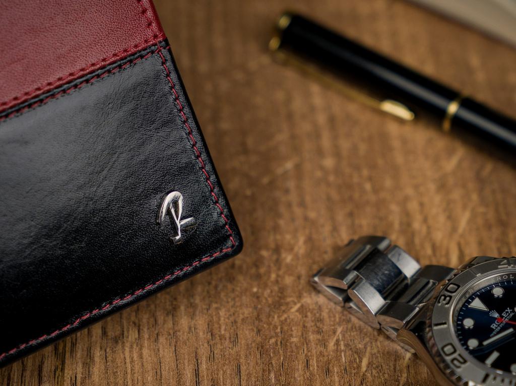 Horizontal, Two-tone Genuine Leather Wallet - Rovicky