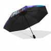 Lady and the Tramp Themed Travel Umbrella-8 Ribs Automatic Opening and Closing, Portable Folding Design, Compact and Stylish Umbrella Suitab
