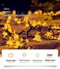 Waterproof LED Solar Cherry Blossom Fairy String Lights for Outdoor Christmas Decor