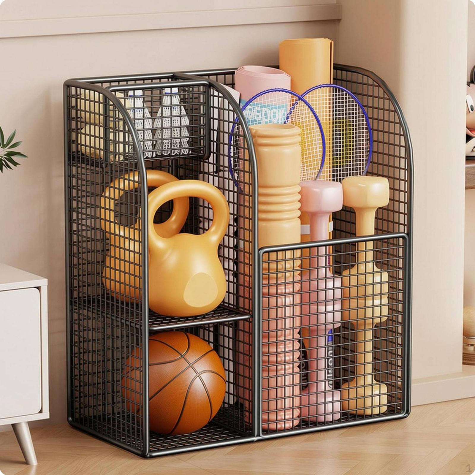 Home Gym Storage Cart Metal Fitness