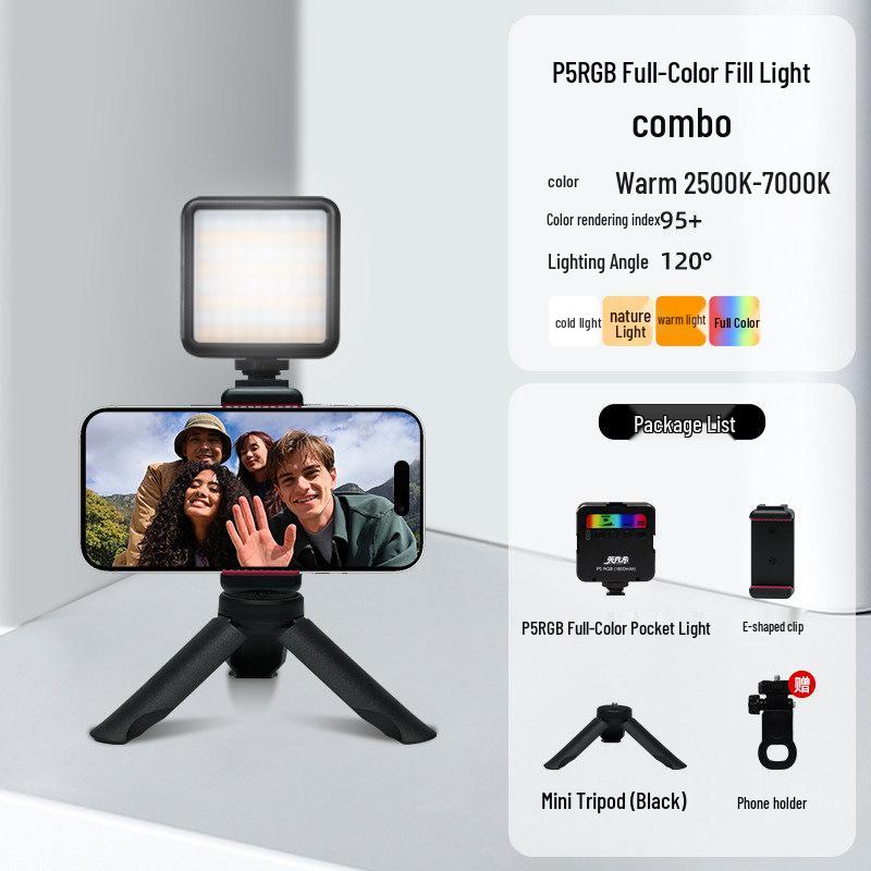 Yingkexi Mini RGB DSLR Camera Fill Light for Photography & Live Streaming