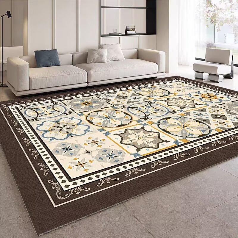 French Living Room Carpet Leave-In Waterproof Sand Coffee Table Blanket Dirt-Resistant And Easy To Take Care Of Non-Slip Floor Mat Bedroom Bedside