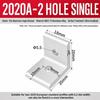 Flat Shape Aluminum Angle Bracket Solid Body Right Angle Bracket  For Workbench Build