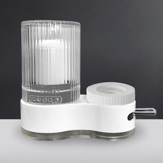 Faucet Mount Water Filter Kitchen Sink Filter Water Faucet Activated Carbon Water Faucet Filter for Reducing Chlorine Limescale Heavy Metals