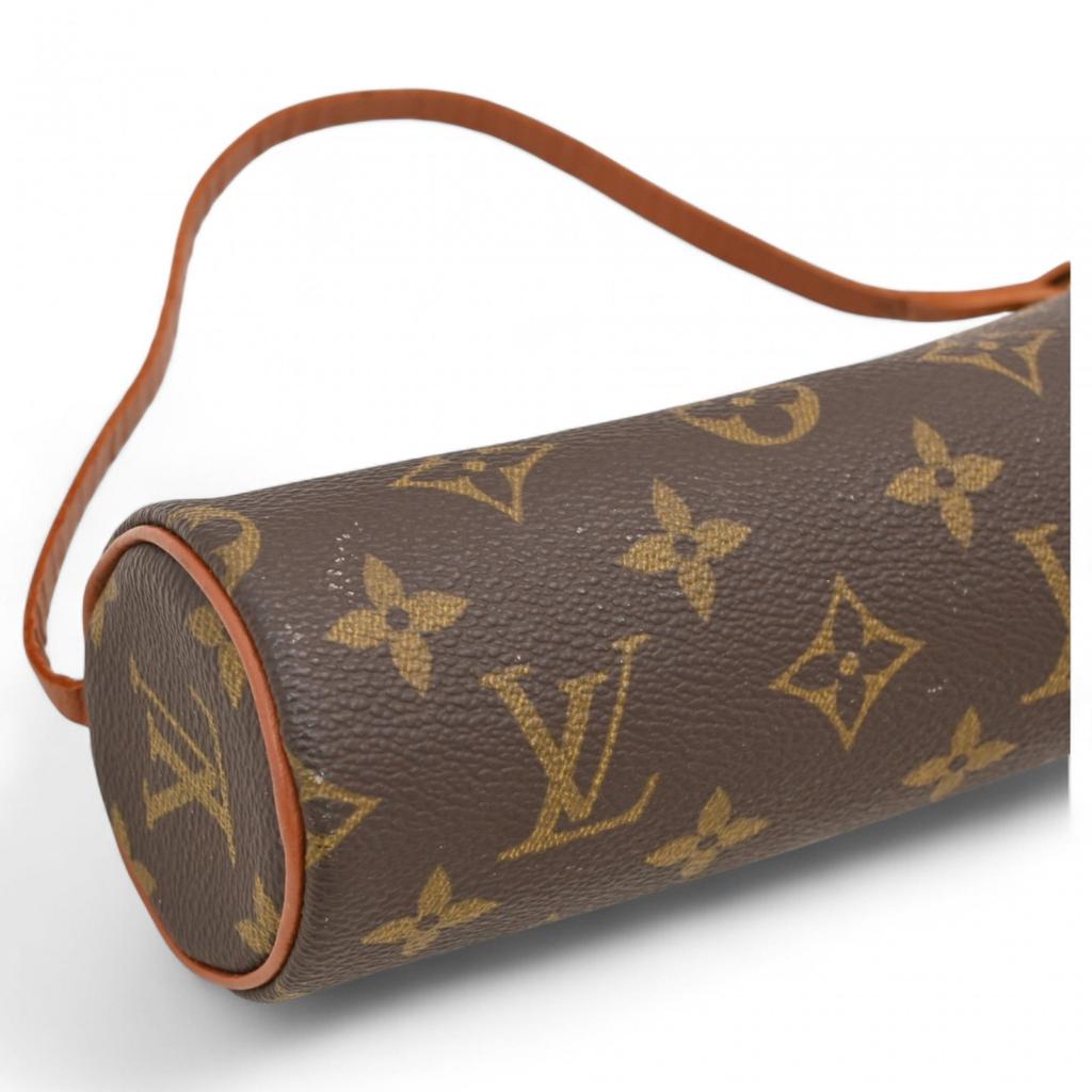 Auth LOUIS VUITTON Monogram Papillon Pouch Handbag PVC M51365 lv6618bb