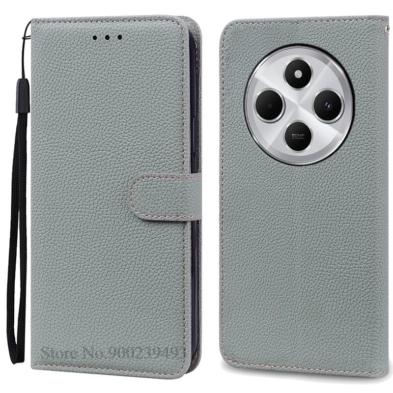 For Poco C75 Case Luxury Leather Flip Wallet Case For Poco C75 Case Xiaomi Poco C75 C 75 Case Silicone Book Cover Coque Fundas