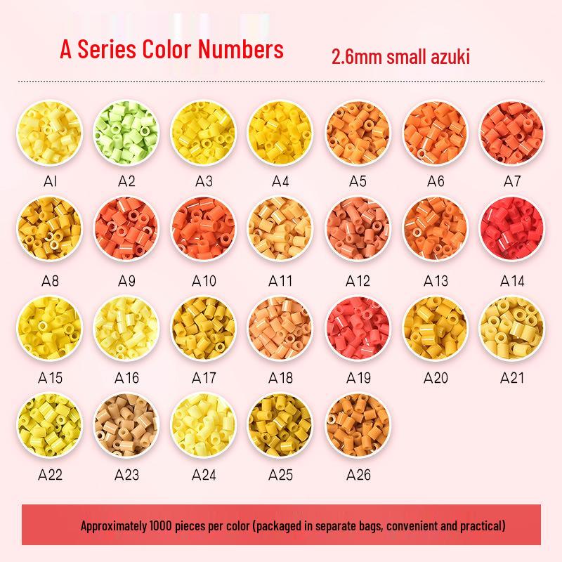 

ADODOO RD Color Series 6mm Yellow Refill Beads, Xiao Wu COC Style Bean-A1 (1000 pieces ~10g)