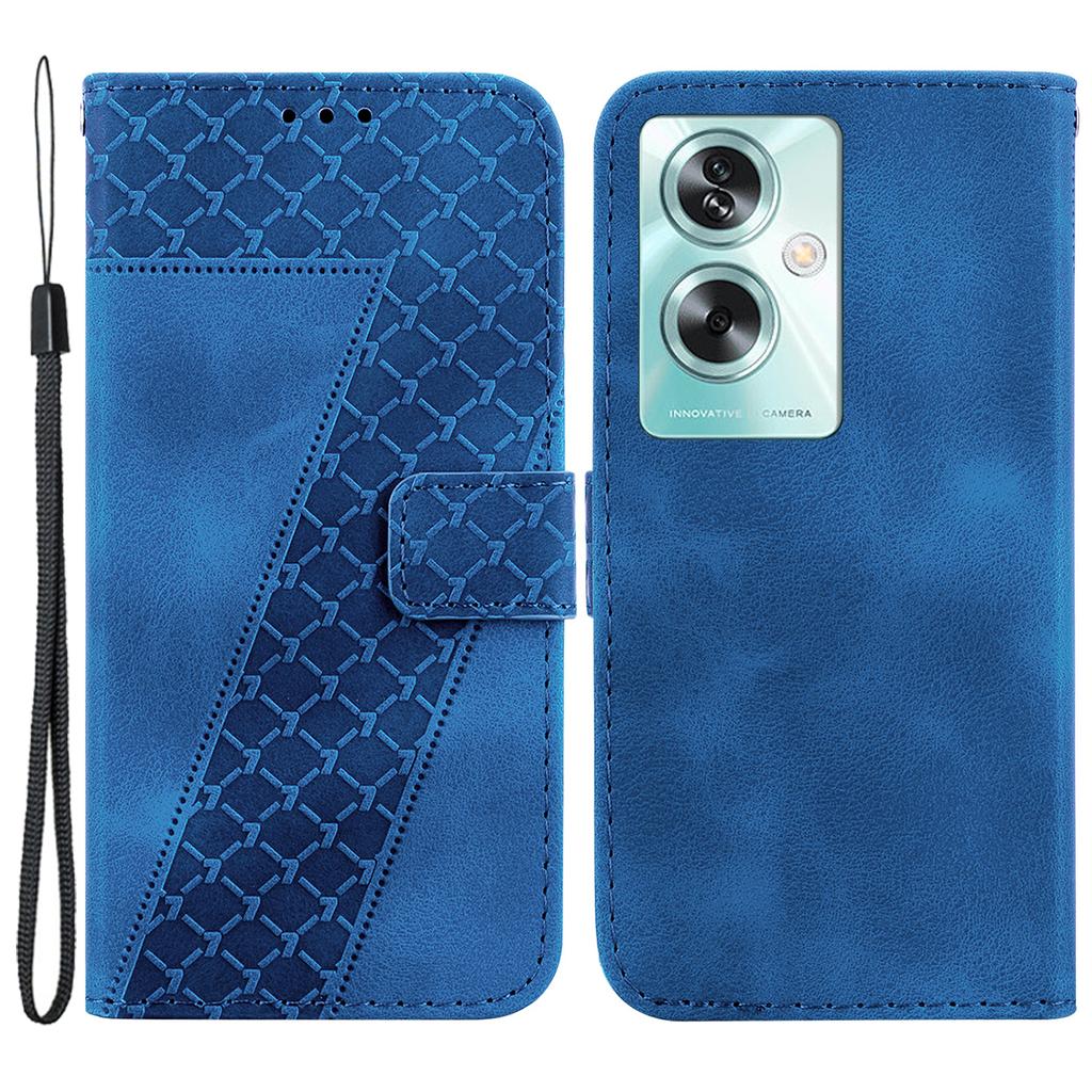 For Oppo A79 5G/A2 5G Case PU Leather Wallet Stand Imprinted Phone Protection Cover