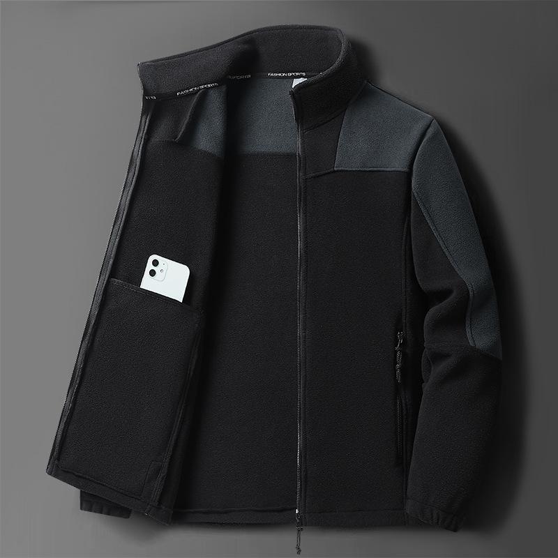 

Толстовка с капюшоном для пары - Осенне-зимняя спортивная повседневная куртка в стиле пэчворк 4XL чёрный