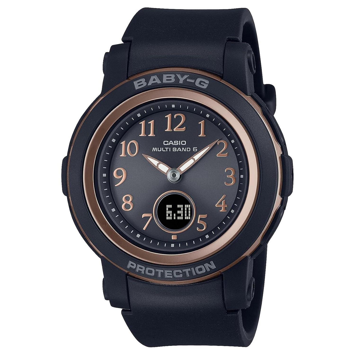 Casio wristwatch Baby-G domestic genuine product radio solar BGA-2900AF-1AJF ladies black