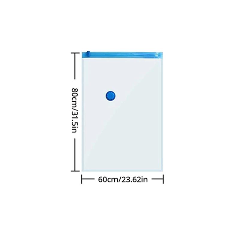 1pc 6Sizes Moisture Proof Vacuum Bag Clothes Storage With Valve Transparent Folding Travel Space Saving Aspirated Compression