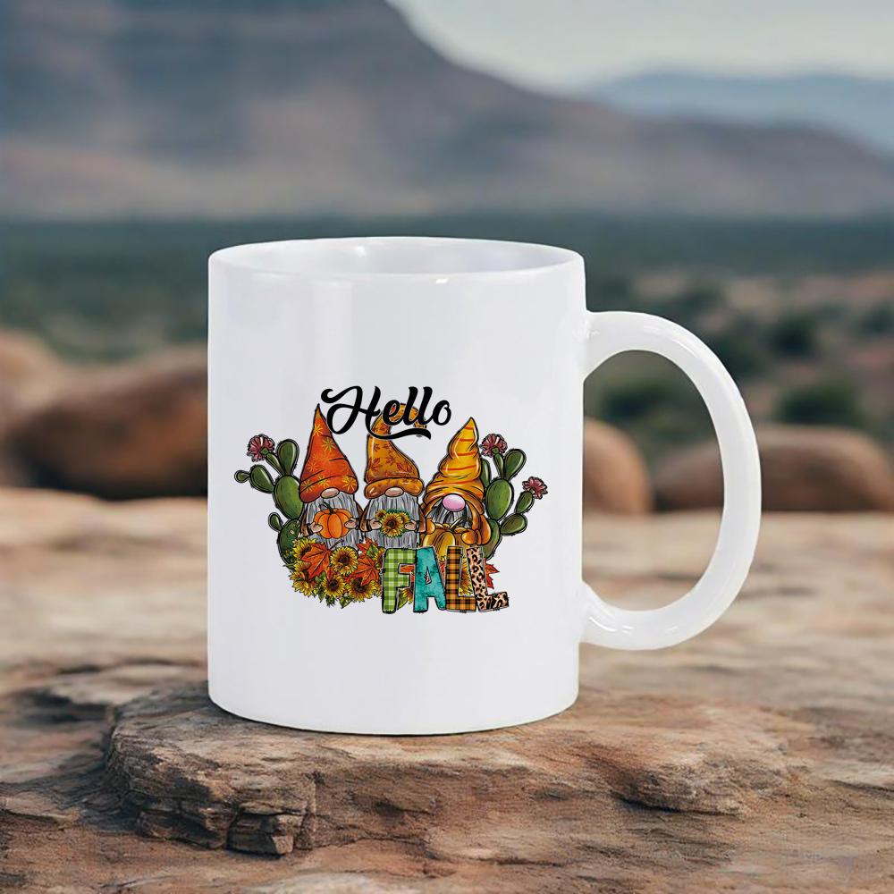 

Очаровательная оранжевая кружка с тематикой Дня благодарения, керамическая кружка, чашка для кофе с подсолнухом и сердцем, креативная посуда для напитков, подарок для друзей, семьи, чашки 330ml