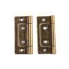 2/10 Piezas de Bisagra de 2 Pulgadas para Puerta de Armario Cajón Muebles Bisagra de Mortaja de Acero Inoxidable Apertura de 135° 51 * 25MM