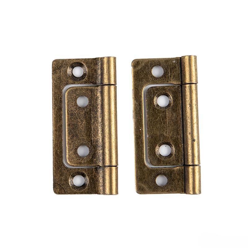 2/10 Piezas de Bisagra de 2 Pulgadas para Puerta de Armario Cajón Muebles Bisagra de Mortaja de Acero Inoxidable Apertura de 135° 51 * 25MM