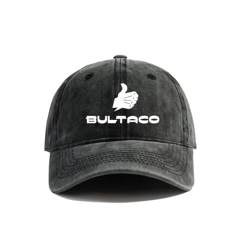 Bultaco Cemoto Motorcycles Baseball Caps Distressed Hats Cap Unisex Women Retro Outdoor Summer Adjustable Bultaco Hats