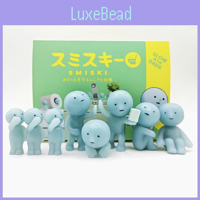 Elf Badezimmer Leuchten im Dunkeln PVC Sammler Blind Box Figuren Heim Auto Deko