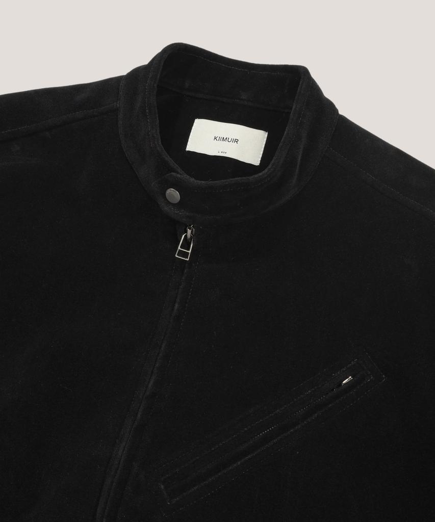 Kiimuir Suede Biker Jacket_Black