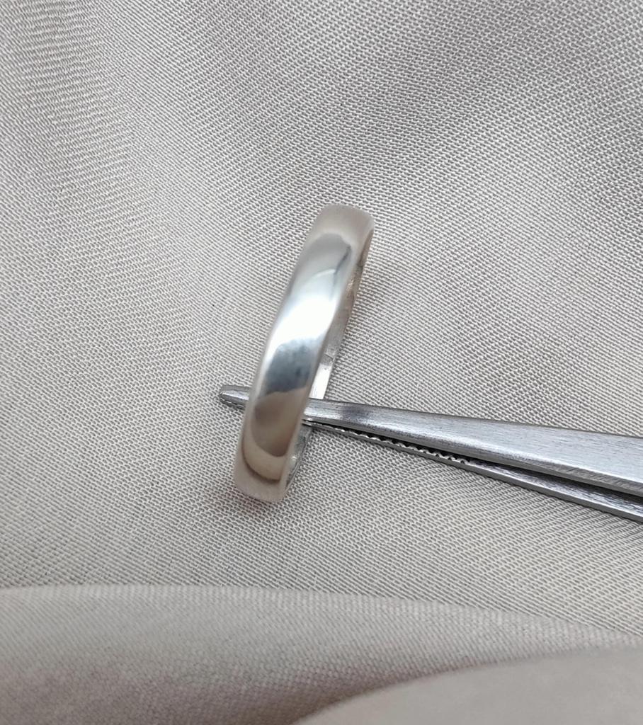 925er Sterlingsilber Minimalistischer Bandring: Unisex Verlobungsschmuck