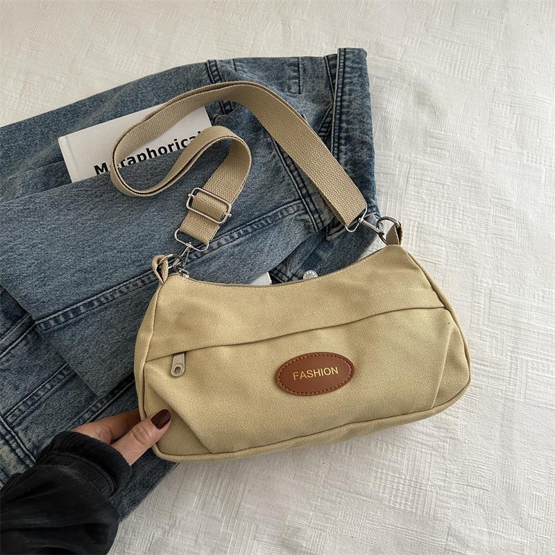 

Personalized simple dumpling bag fashionable large-capacity student leisure daily beautiful Korean version of women s shoulder messenger bag хакі