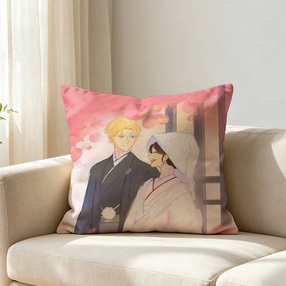 LOVE K-Kit and L-Lili Customizable Square Cushion Cover Double Sided Print Pillow Case
