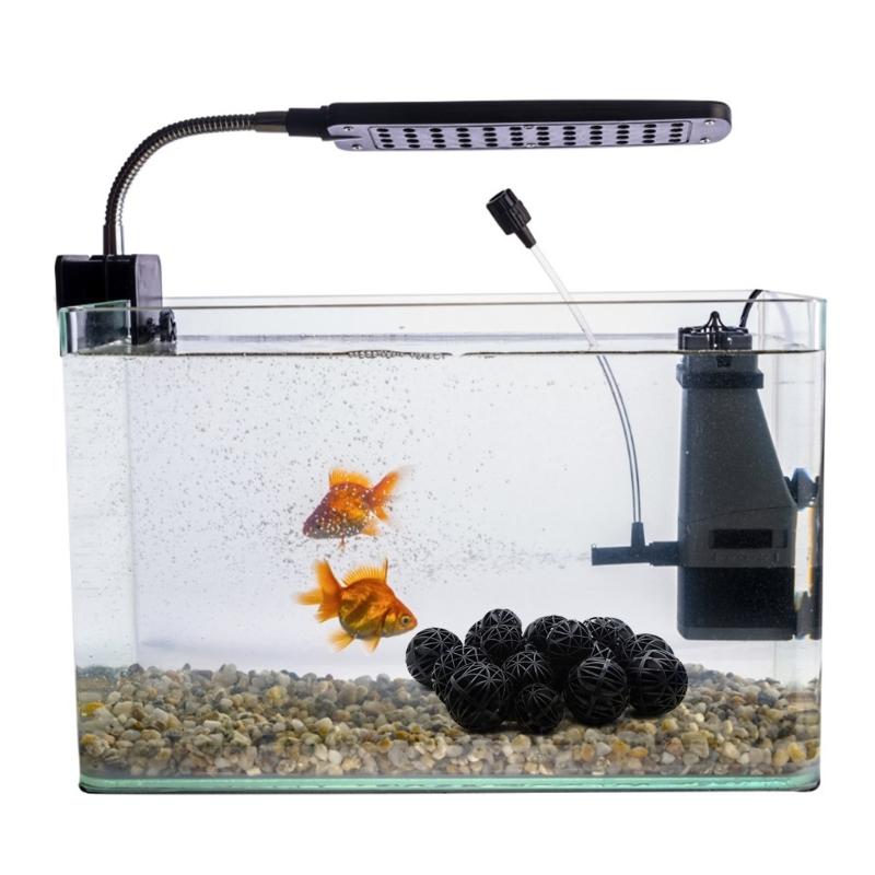 Fishtank Filter Media Bulk Black Bio Balls with Cotton for Aquariums Filtration Bio Balls Media for Freshwater Saltwater