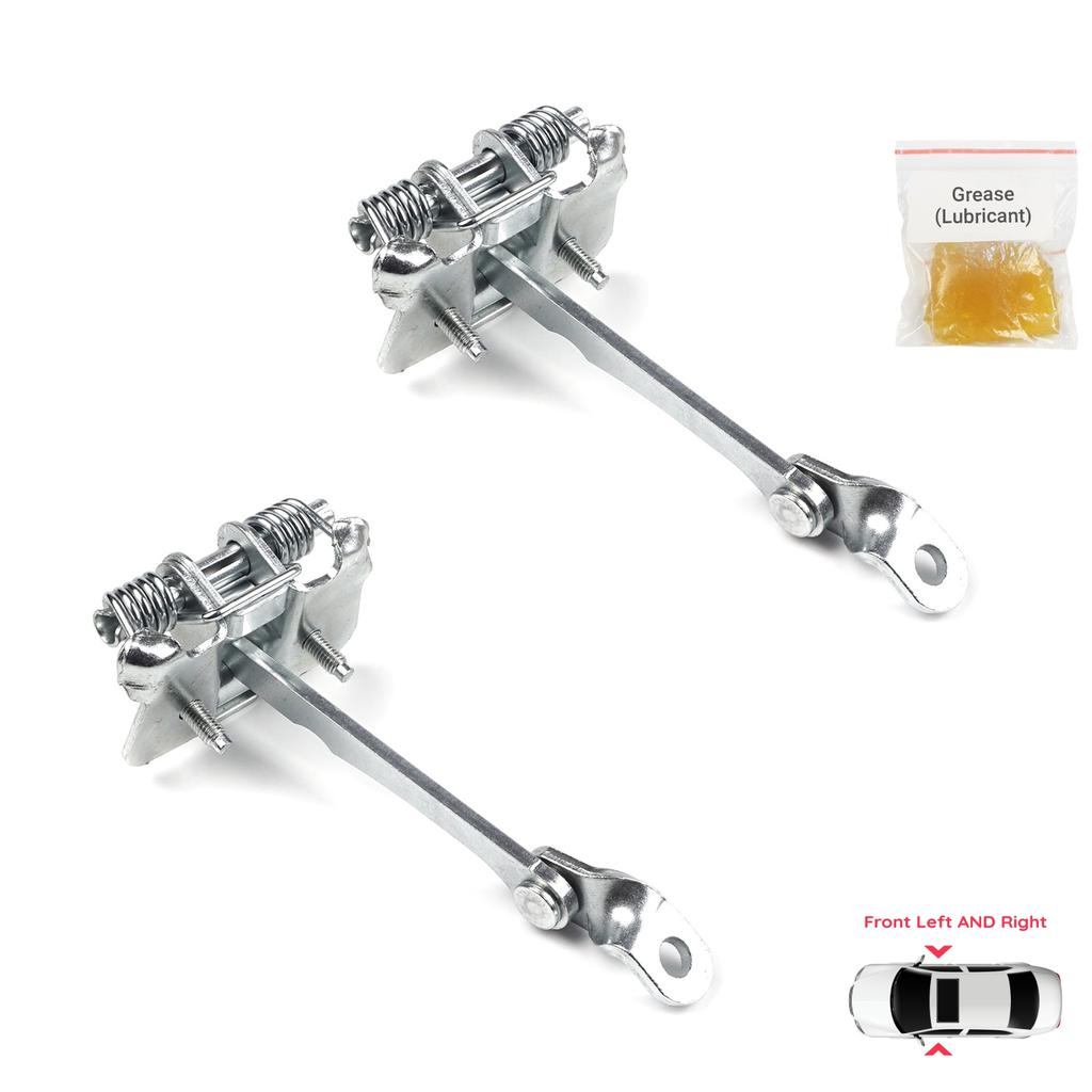 BDP698-1 2 Pieces Front Left AND Right Door Catch Hinge Brake Stop Check Strap Limiter for Renault Megane MK1 4/5 Door 1996-2003 7700828427