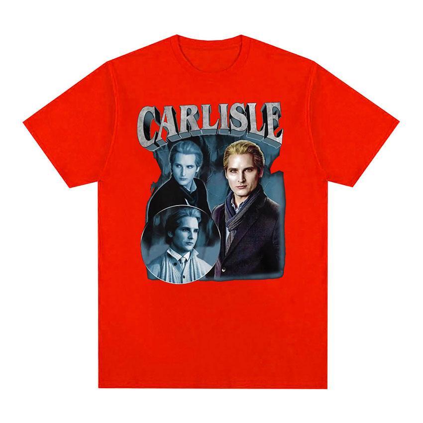 Movie Twilight Carlisle Cullen Graphic T Shirt Vintage High Quality Fashion T-shirts Man Clothing Oversized Cotton T-shirt Unisex