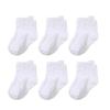 6Pairs Cotton Baby Solid Socks Non-slip Toddle Walking Socks Cute Kids Tube Sock  First Walkers