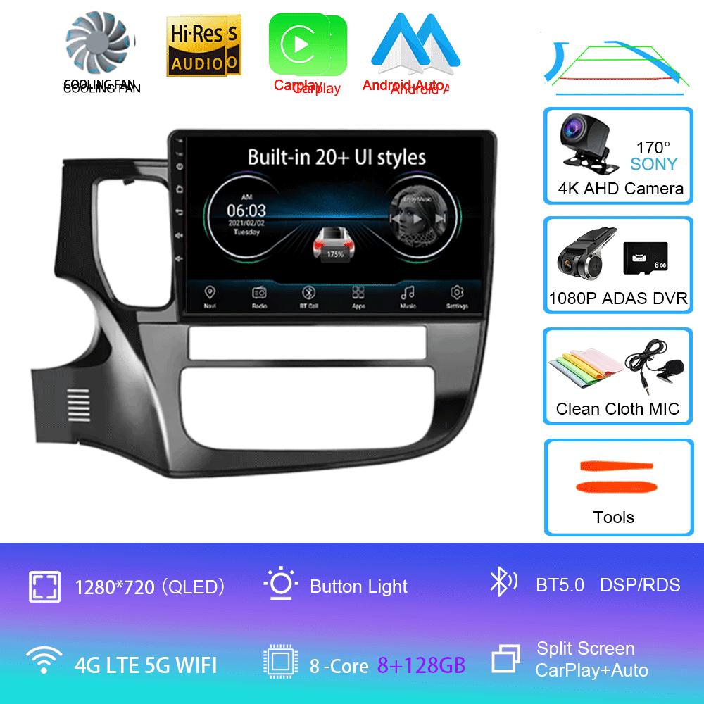 Android14 Carplay Auto Car Radio For Mitsubishi Outlander 3 GF0W GG0W 2012-2018 Multimedia GPS Video Player Stereo 2din Head